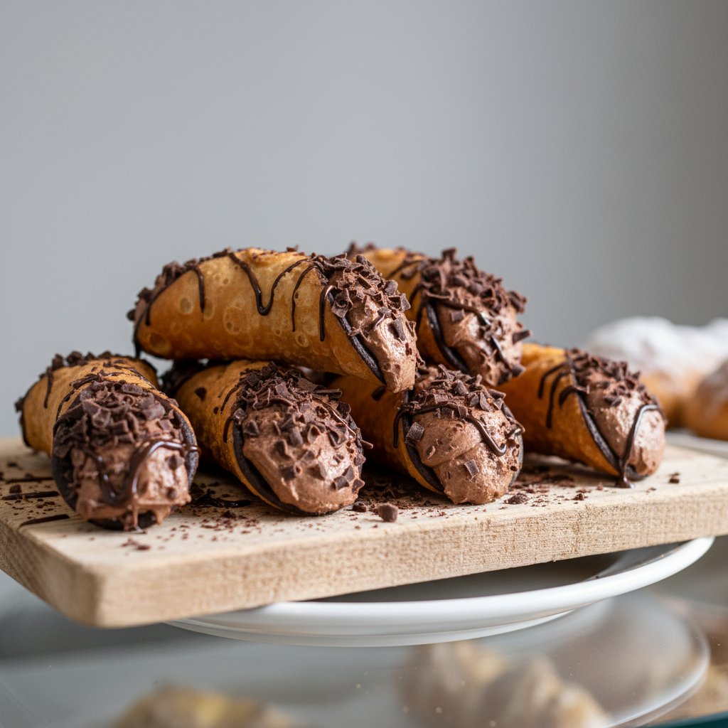 Cannolino siciliano al cioccolato