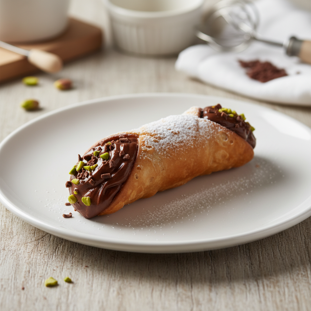 Cannoli aperti cioccolato