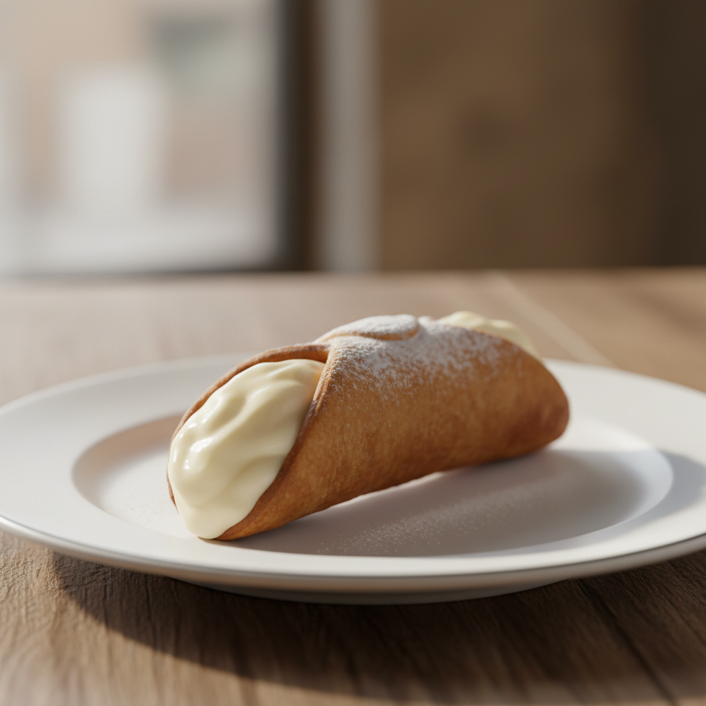 Cannoli aperti crema