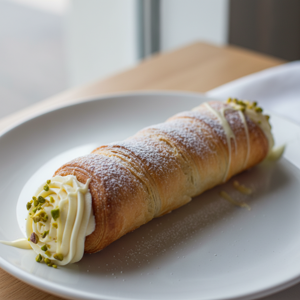Cannoli lunghi cioccolato bianco