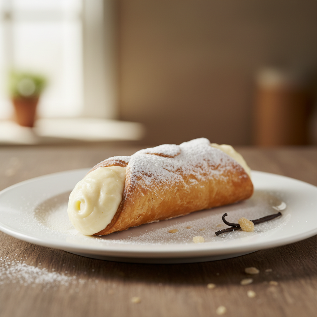 Cannoli lunghi crema