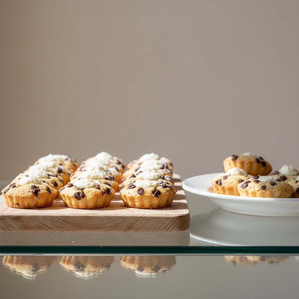 Tortine ricotta e gocce cioccolato